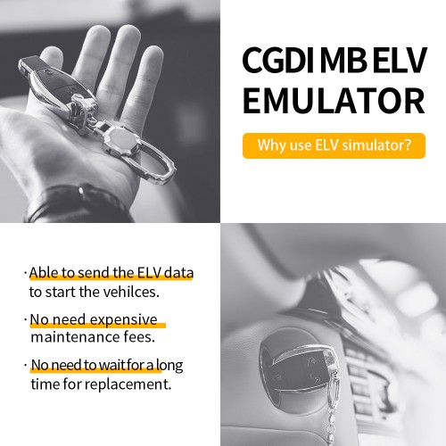 CGDI ELV ESL Renew Emulator for Benz W204 W207 W212 Works with CGDI Prog MB Benz Key Programmer