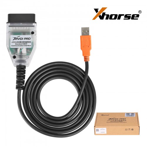 2024 XHORSE MVCI PRO J2534 Passthru Cable Supports Techstram IDS SSM4