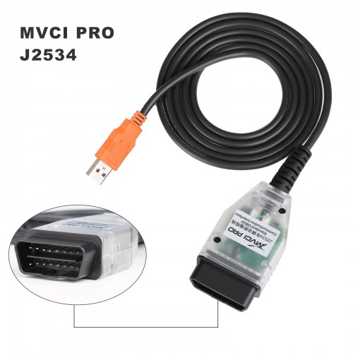 2024 XHORSE MVCI PRO J2534 Passthru Cable Supports Techstram IDS SSM4