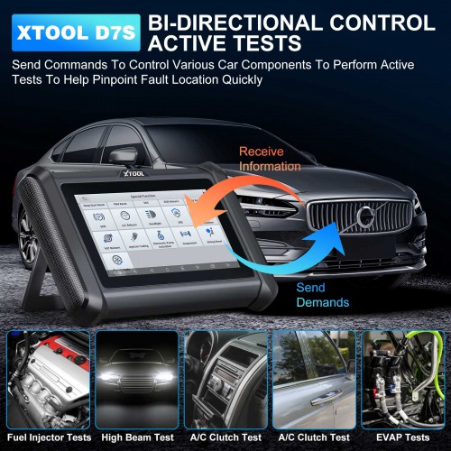 XTOOL D7S Diagnostic Tool Support DoIP & CAN FD/ ECU Coding Bidirectional Scanner Key Programming/ OE Full Diagnosis