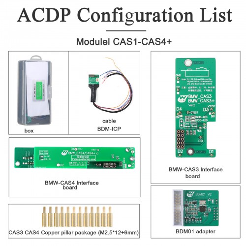 YanHua Mini ACDP-2 Key Programming Master Basic Module mit BMW CAS1 CAS2 CAS3 CAS3+ CAS4 CAS4+ IMMO Key Programming Odometer Reset Adapter