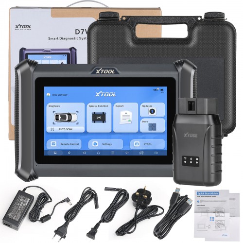 XTOOL D7W WIFI Diagnostic Scanner with Built-in CAN FD & DOIP Supports ECU Coding 36+ Service Functions 3 Years Free Update