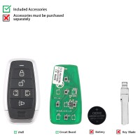 AUTEL IKEYAT005CL BMW 5 Buttons Smart Universal Key 5 Pcs/lot