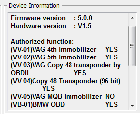 VVDI2 COPY ID48 Chip Display