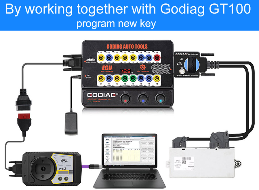 By working together with Godiag GT100 program new key
