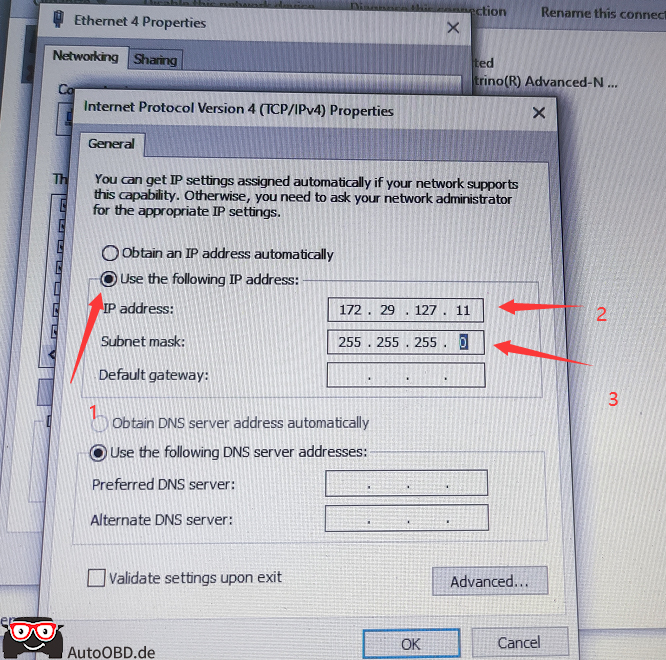 BENZ software IP Setting