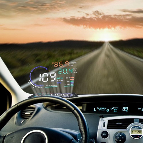 5.5" Large Screen Car HUD Head Up Display With OBD2 Interface Plug & Play A8 Free Shipping From US