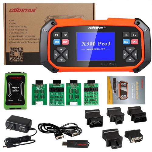 OBDSTAR X300 PRO3 Key Master mit Immobiliser + Odometer Adjustment +EEPROM/PIC+OBDII Standardkonfiguration