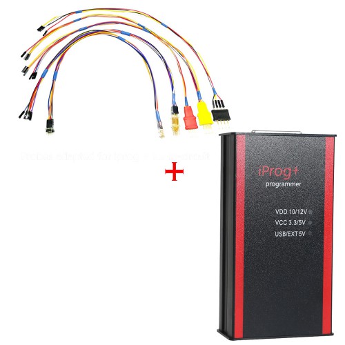 V84 Iprog+ Pro Car Key Programmer Odometer Correction Plus Probes Adapted for IPROG+ for In-circuit