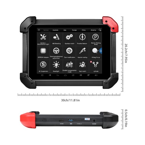Xtool PS90 Tablet Vehicle Diagnostic Tool WiFi/Bluetooth mit Spezial Funktionen DPF Regneration Key Programmer / Odometer Correction
