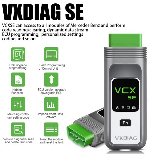 VXDIAG Benz DoiP VCX SE Vehicle Communication Interface plus ALLSCANNER VXDIAG Software SSD