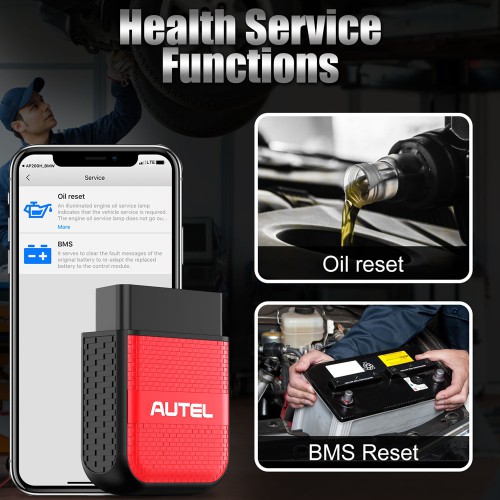 AUTEL MaxiAP AP200H Wireless Bluetooth OBD2 Scanner for All Vehicles (Android / iOS)