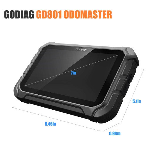 GODIAG GD801 ODOMASTER OBDII Odometer Adjustment Mileage Correction Tool Better than OBDSTAR X300M Free Update One Year Get One FCA 12+8 Adapter Free