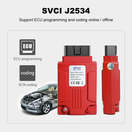 FLY SVCI J2534 Diagnostic Interface Supports SAE J1850 Module Programming Update Online