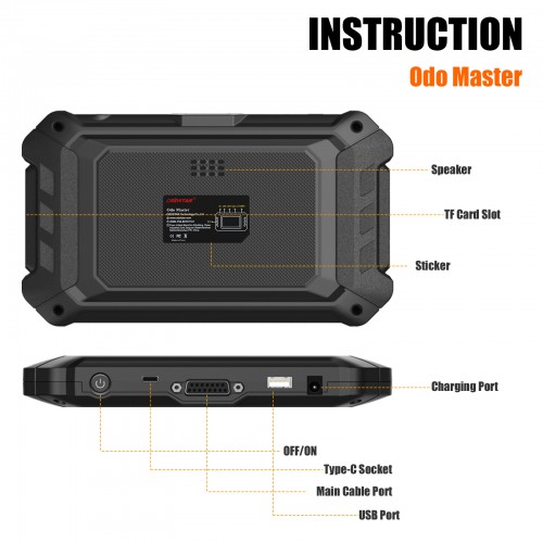 OBDSTAR Odo Master Odometer Adjustment/Kilometerkorrektur OBDII and Oil Service Reset Support German Get Free FCA 12+8 Adapter