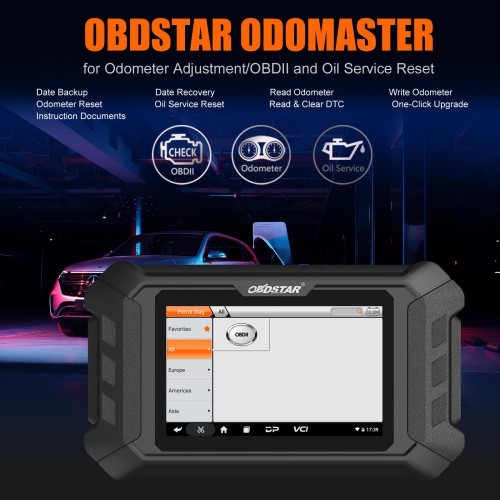 OBDSTAR Odo Master Odometer Adjustment/Kilometerkorrektur OBDII and Oil Service Reset Support German Get Free FCA 12+8 Adapter