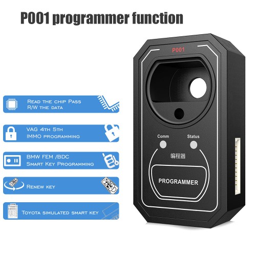 OBDSTAR P001 Programmer for X300 DP/X300 DP Plus/Key Master DP = EEPROM adapter, RFID adapter and Key Renew adapter 3-in-1