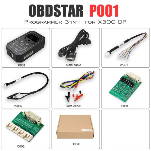 OBDSTAR P001 Programmer for X300 DP/X300 DP Plus/Key Master DP = EEPROM adapter, RFID adapter and Key Renew adapter 3-in-1