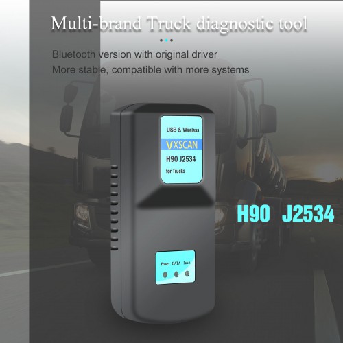 VXSCAN H90 J2534 Diesel Truck Diagnose Interface UND Software mit All Installers Diagnose Engines Transmissions Same Function as NEXIQ