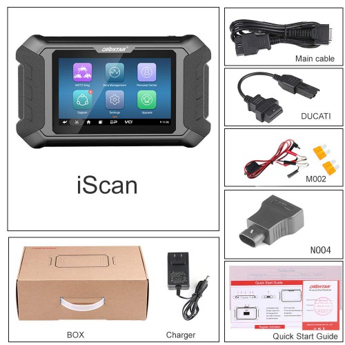 [German Version] OBDSTAR iScan DUCATI Motorcycle Diagnostic Scanner and Key Programming One-Click Software Update