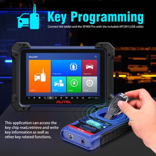 Original Autel MaxiIM IM608 PRO Auto Key Programmer & Diagnostic Tool Supports ECU Coding 36+ Services