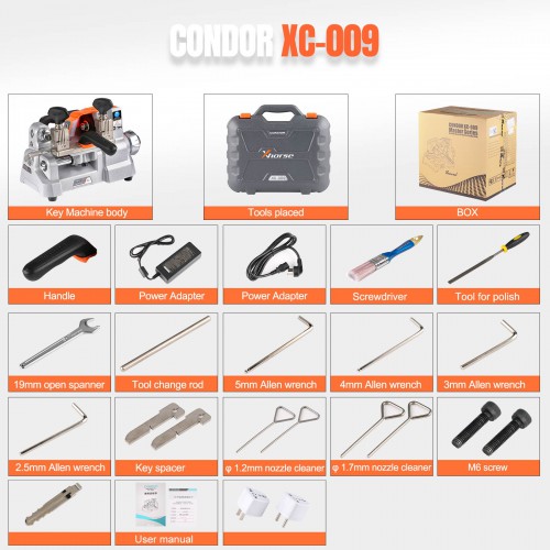 XHORSE CONDOR XC-009 Key Cutting Machine