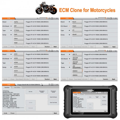 OBDSTAR DC706 ECU Tool Full Version for Car and Motorcycle ECM & TCM & BODY & Clone by OBD or BENCH