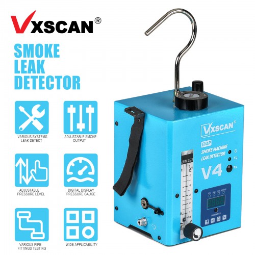 VXSCAN V4 Automotive Smoke Leak Detector EVAP Fuel Pipe Leakage Detector for 12V Car/ Motorcycle/ Snowmobile/ ATV/ Light Truck/ Boat