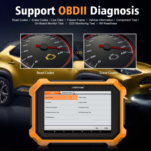 OBDSTAR X300 DP Plus C Package Full Configuration Get Free Airbag Reset Kit and FCA 12+8 Adapter