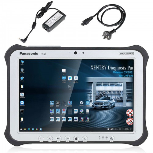 V2024.3 SUPER MB PRO M6+ Diagnosis Plus Panasonic FZ-G1 Tablet with XENTRY SSD Software Pre-installed Ready to Use