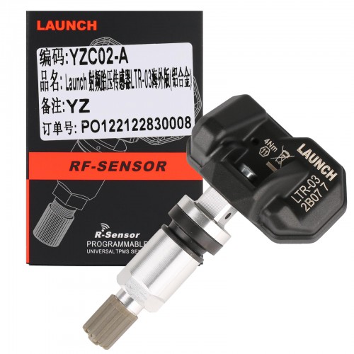 4pcs LAUNCH LTR-03 RF Sensor 315MHz & 433MHz Rubber & Metal