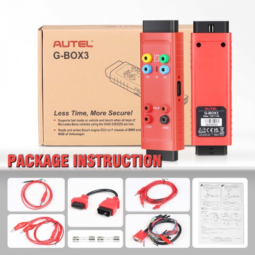 2023 Autel G-BOX3 Accessory Tool for Mercedes Benz All Key Lost Work with Autel IM608 PRO II/ IM608 PRO/ IM608 II/ IM508 with XP400PRO