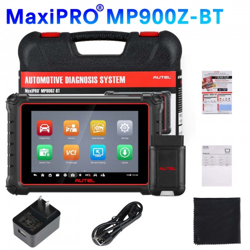 2023 Autel MaxiPRO MP900BT / MP900Z-BT All System Bluetooth Diagnostic Scanner ECU Coding WiFi Print Update of MP808BT PRO