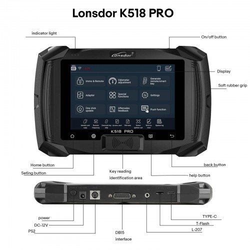 Lonsdor K518 Pro (FCV) Key Programmer 5+5 Car Series Support German Lifetime Free Update