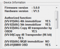 Xhorse VVDI2 Copy 48 Transponder (96 Bit) Funktion Autorisierungsdienst