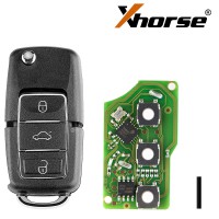Xhorse VVDI Key Tool VVDI2 Wire Remote Key 3 Button XKB506EN 5 Pcs/Lot