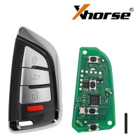 Xhorse XSDFX2EN Knife Style Smart Key 4 Buttons Supports 4A 46 47 48 49 MQB48 MQB49 5pcs/Lot