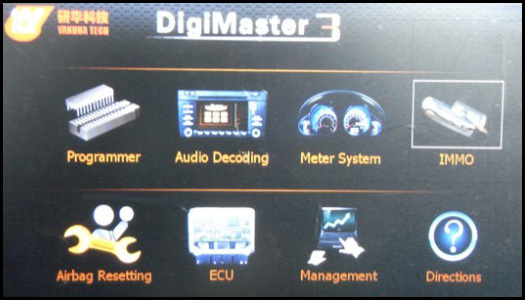 Digimaster 3 Funktionsmenü