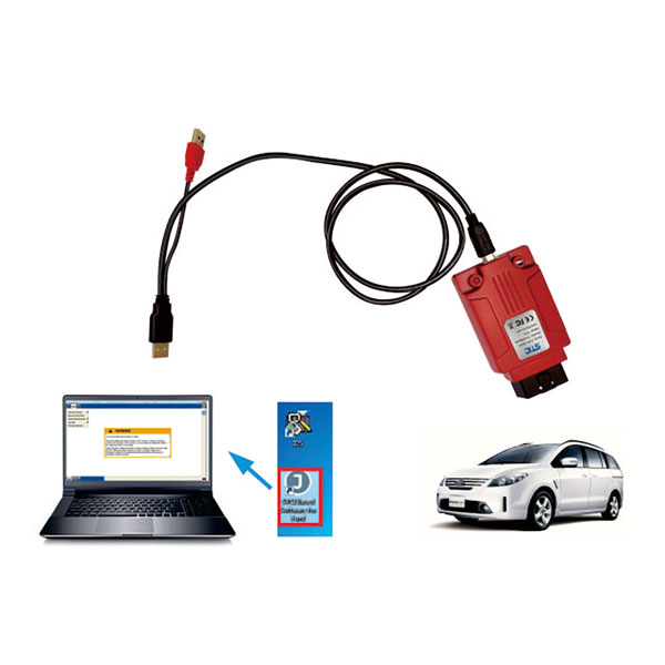 Connection Between FVDI J2534 with laptop and vehicle