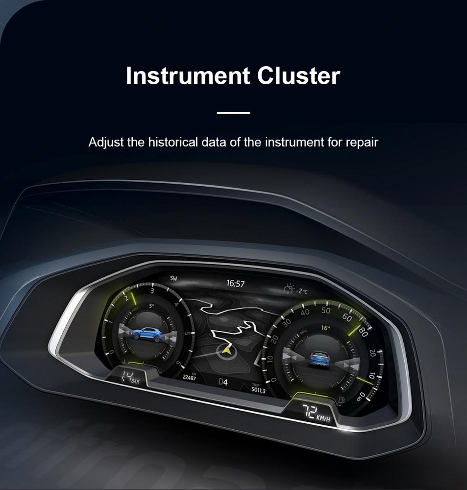 XTOOL X100 PAD3 instrument cluster