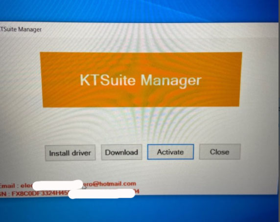 Activate KT200 KTsuit Manager Software 3