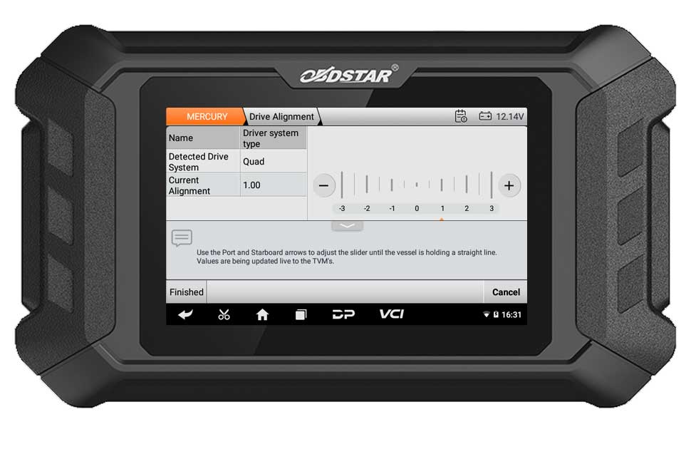 OBDSTAR iScan MERCURY Function Display