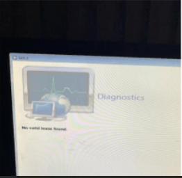 error message for GM diagnose